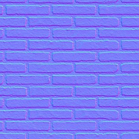 Textures   -   ARCHITECTURE   -   BRICKS   -   Facing Bricks   -   Smooth  - Facing smooth bricks texture seamless 00263 - Normal