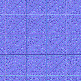 Textures   -   ARCHITECTURE   -   PAVING OUTDOOR   -   Pavers stone   -   Blocks mixed  - Pavers stone mixed size texture seamless 06101 - Normal