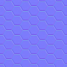 Textures   -   ARCHITECTURE   -   TILES INTERIOR   -   Hexagonal mixed  - Porcelain hexagonal texture seamless 17107 - Normal