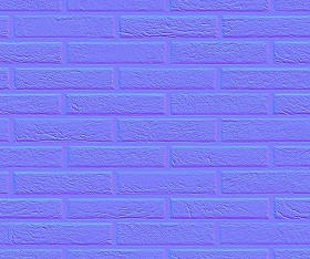 Textures   -   ARCHITECTURE   -   BRICKS   -   Facing Bricks   -   Rustic  - Rustic bricks texture seamless 00187 - Normal