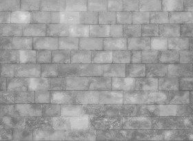 Textures   -   ARCHITECTURE   -   STONES WALLS   -   Stone blocks  - Wall stone with regular blocks texture seamless 08306 - Displacement