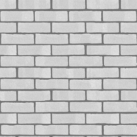 Textures   -   ARCHITECTURE   -   BRICKS   -   White Bricks  - White bricks texture seamless 00503 - Bump