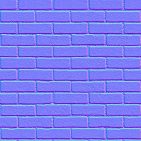 Textures   -   ARCHITECTURE   -   BRICKS   -   White Bricks  - White bricks texture seamless 00503 - Normal