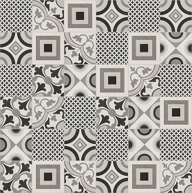 Textures  - cementine tiles Pbr texture seamless 22133