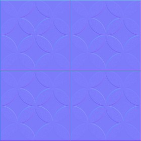 Textures   -   ARCHITECTURE   -   TILES INTERIOR   -   Cement - Encaustic   -   Cement  - cementine tiles Pbr texture seamless 22139 - Normal