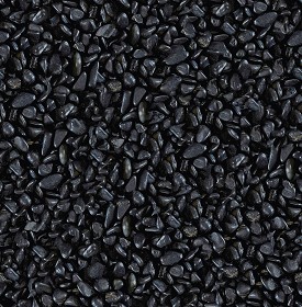 Textures   -   NATURE ELEMENTS   -  GRAVEL &amp; PEBBLES - Black stones texture seamless 21060