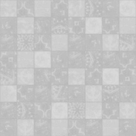 Textures   -   ARCHITECTURE   -   TILES INTERIOR   -   Mosaico   -   Mixed format  - Mosaico patterned tiles texture seamless 1 15678 - Displacement