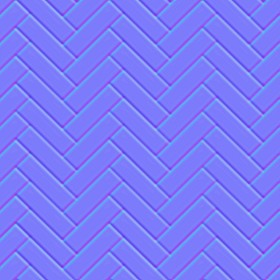 Textures   -   ARCHITECTURE   -   TILES INTERIOR   -   Mosaico   -   Mixed format  - herringbone ceramic tile pbr texture seamless 22221 - Normal
