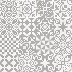 Textures   -   ARCHITECTURE   -   TILES INTERIOR   -   Cement - Encaustic   -  Cement - cementine tiles Pbr texture seamless 22143