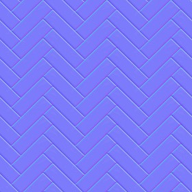 Textures   -   ARCHITECTURE   -   TILES INTERIOR   -   Mosaico   -   Mixed format  - herringbone ceramic tile pbr texture seamless 22222 - Normal