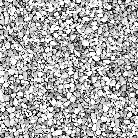 Textures   -   NATURE ELEMENTS   -   GRAVEL &amp; PEBBLES  - mixed gravel texture seamless 21369 - Bump