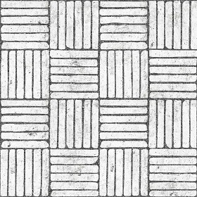 Textures   -   ARCHITECTURE   -   PAVING OUTDOOR   -   Concrete   -   Blocks regular  - Paving outdoor concrete regular block texture seamless 05773 - Bump
