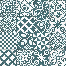 Textures  - cementine tiles Pbr texture seamless 22145