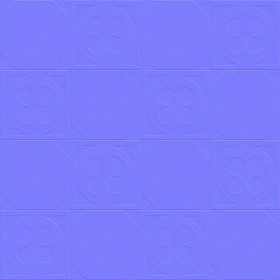 Textures   -   ARCHITECTURE   -   TILES INTERIOR   -   Cement - Encaustic   -   Cement  - Cement concrete tile texture seamless 13330 - Normal