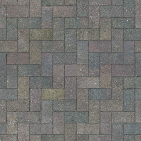 Textures   -   ARCHITECTURE   -   PAVING OUTDOOR   -   Concrete   -  Herringbone - Concrete paving herringbone outdoor texture seamless 05804