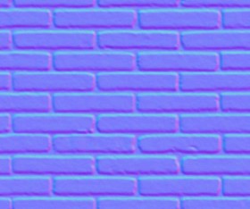 Textures   -   ARCHITECTURE   -   BRICKS   -   Facing Bricks   -   Smooth  - Facing smooth bricks texture seamless 00264 - Normal