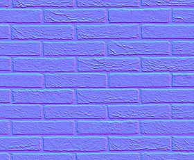 Textures   -   ARCHITECTURE   -   BRICKS   -   Facing Bricks   -   Rustic  - Rustic bricks texture seamless 00188 - Normal