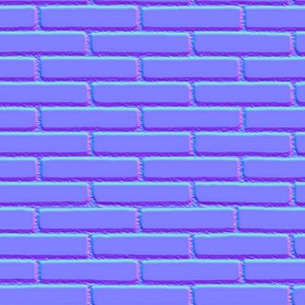Textures   -   ARCHITECTURE   -   BRICKS   -   Colored Bricks   -   Smooth  - Texture colored bricks smooth seamless 00066 - Normal