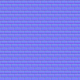 Textures   -   ARCHITECTURE   -   BRICKS   -   White Bricks  - White bricks texture seamless 00504 - Normal