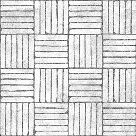 Textures   -   ARCHITECTURE   -   PAVING OUTDOOR   -   Concrete   -   Blocks regular  - Paving outdoor concrete regular block texture seamless 05776 - Bump