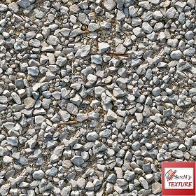 Textures   -   NATURE ELEMENTS   -  GRAVEL &amp; PEBBLES - Gravel PBR texture seamless 21825