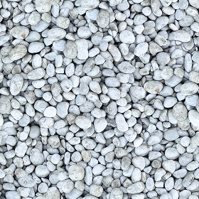 Textures   -   NATURE ELEMENTS   -  GRAVEL &amp; PEBBLES - white pebbles pbr texture seamless 22397