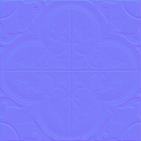 Textures   -   ARCHITECTURE   -   TILES INTERIOR   -   Cement - Encaustic   -   Cement  - cementine tiles Pbr texture seamless 22152 - Normal