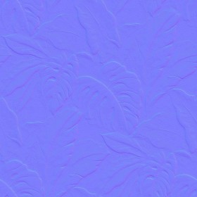Textures   -   MATERIALS   -   WALLPAPER   -   various patterns  - Tropical leaves wallpaper texture seamless 20933 - Normal