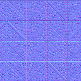 Textures   -   ARCHITECTURE   -   PAVING OUTDOOR   -   Pavers stone   -   Blocks mixed  - Pavers stone mixed size texture seamless 06103 - Normal