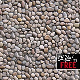 Textures   -   FREE PBR TEXTURES  - Street Rounded cobble PBR texture seamless 21449