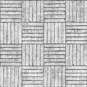 Textures   -   ARCHITECTURE   -   PAVING OUTDOOR   -   Concrete   -   Blocks regular  - Paving outdoor concrete regular block texture seamless 05786 - Bump