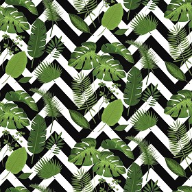 Textures   -   MATERIALS   -   WALLPAPER   -  various patterns - Vinyl wallpaper with leaves PBR texture seamless 21564
