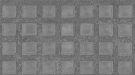Textures   -   ARCHITECTURE   -   PAVING OUTDOOR   -   Concrete   -   Blocks regular  - Concrete dirt paving outdoor with glass bloks texture seamless 18720 - Displacement