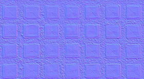 Textures   -   ARCHITECTURE   -   PAVING OUTDOOR   -   Concrete   -   Blocks regular  - Concrete dirt paving outdoor with glass bloks texture seamless 18720 - Normal