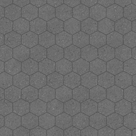 Textures   -   ARCHITECTURE   -   TILES INTERIOR   -   Hexagonal mixed  - Concrete hexagonal tile texture seamless 17116 - Displacement