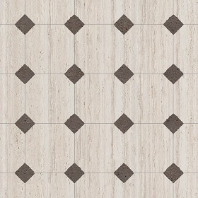 Textures   -   ARCHITECTURE   -   TILES INTERIOR   -   Marble tiles   -  Marble geometric patterns - Travertine floor tile texture seamless 21134