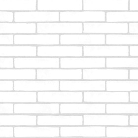 Textures   -   ARCHITECTURE   -   BRICKS   -   White Bricks  - White bricks texture seamless 00506 - Ambient occlusion