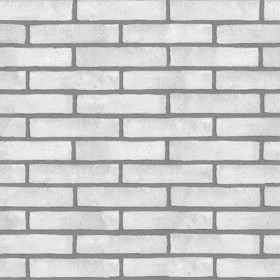 Textures   -   ARCHITECTURE   -   BRICKS   -   White Bricks  - White bricks texture seamless 00506 - Displacement