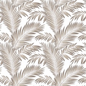 Textures   -   MATERIALS   -   WALLPAPER   -  various patterns - Vinyl wallpaper with palm leaves PBR texture seamless 21567