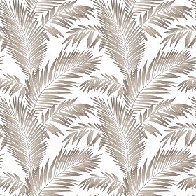 Textures   -   MATERIALS   -   WALLPAPER   -   various patterns  - Vinyl wallpaper with palm leaves PBR texture seamless 21567 (seamless)