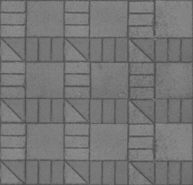 Textures   -   ARCHITECTURE   -   PAVING OUTDOOR   -   Concrete   -   Blocks regular  - Concrete paving outdoor texture seamless 19665 - Displacement