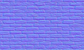 Textures   -   ARCHITECTURE   -   BRICKS   -   Facing Bricks   -   Rustic  - Rustic bricks texture seamless 20209 - Normal