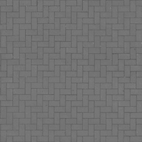 Textures   -   ARCHITECTURE   -   PAVING OUTDOOR   -   Concrete   -   Herringbone  - Concrete paving herringbone outdoor texture seamless 05807 - Displacement