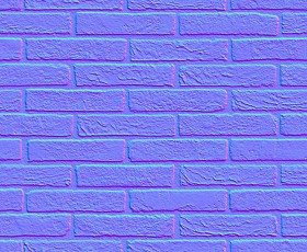 Textures   -   ARCHITECTURE   -   BRICKS   -   Facing Bricks   -   Rustic  - Rustic bricks texture seamless 00191 - Normal