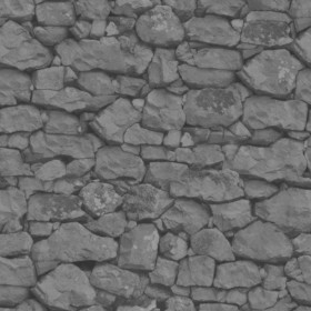 Textures   -   ARCHITECTURE   -   STONES WALLS   -   Stone walls  - Old wall stone texture seamless 08569 - Displacement