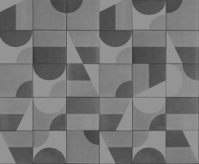 Textures   -   ARCHITECTURE   -   TILES INTERIOR   -   Ornate tiles   -   Geometric patterns  - Mutina puzzle glazed porcelain tile textures seamless 20620 - Displacement