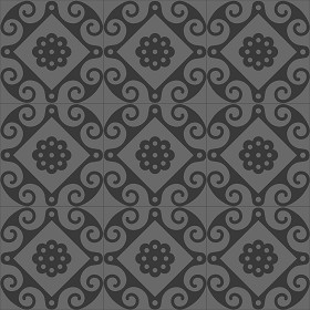 Textures   -   ARCHITECTURE   -   TILES INTERIOR   -   Ornate tiles   -   Geometric patterns  - Geometric patterns tile texture seamless 21241 - Specular