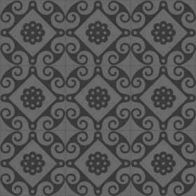 Textures   -   ARCHITECTURE   -   TILES INTERIOR   -   Ornate tiles   -   Geometric patterns  - Geometric patterns tile texture seamless 21241 - Specular