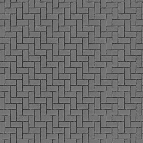 Textures   -   ARCHITECTURE   -   PAVING OUTDOOR   -   Concrete   -   Herringbone  - Concrete paving herringbone outdoor texture seamless 05808 - Displacement