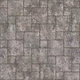 Textures   -   ARCHITECTURE   -   PAVING OUTDOOR   -   Concrete   -  Blocks damaged - Concrete paving outdoor damaged texture seamless 05498